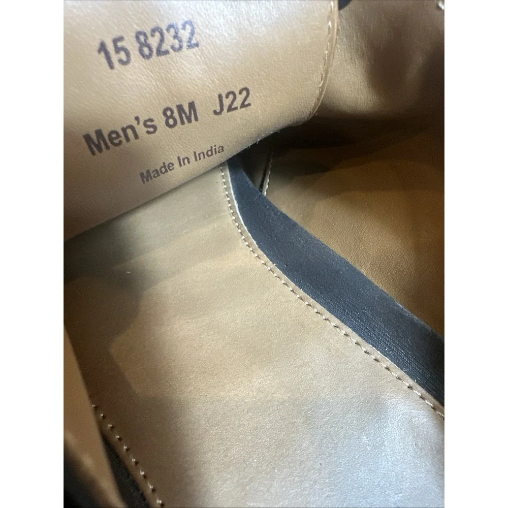 Johnston & Murphy Meade Woven  MOC Toe Derby Mens 8M w/ Lulu Toe Tips‎ Tree